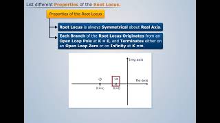 Properties Of The Root Locus Signal And Systems