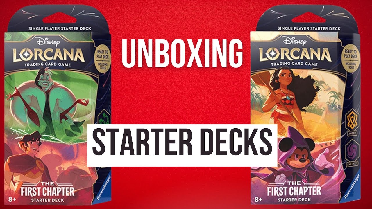 lorcana starter deck first chapter The Blister Bundle Gift Set for TCG : Toys & Games Equipped with magic brush and magic book disney lorcana cards list first