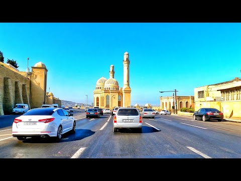 Bakının gözəl küçələri Avto Tur (İyul 2021) Baki Yollari, Kuceleri - Driving tour, Baku, Azerbaijan