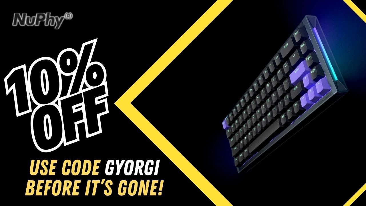 NuPhy Discount Code 2025 | Save 10% Off Keyboards & Accessories with Code GYORGI 🛒