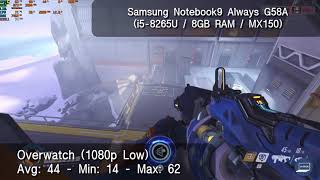 Samsung Notebook9 Always G58A - Gaming Overwatch