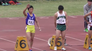 20170429群馬高校総体西部地区予選男子100m決勝