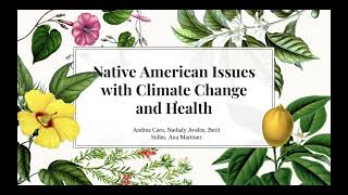 Final Project AIS 120 (Native American Issues and Climate Change)