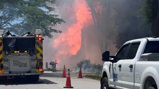 Gas leak sparks huge explosion, fire in Matthews, NC | LIVE UPDATES