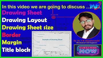 Full Details About Drawing Sheet...... || Drawing Layout || Border|| Title Block|| Margin ||