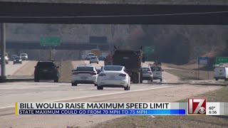 NC bill would increase the speed limit