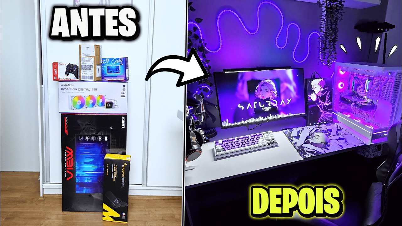 Transformei o SETUP GAMER da minha Namorada (Ficou brabo🔥)