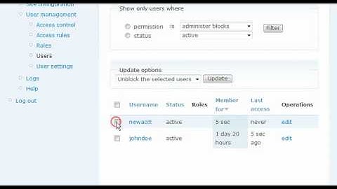 How to manage users in Drupal