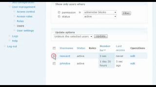 How to manage users in Drupal