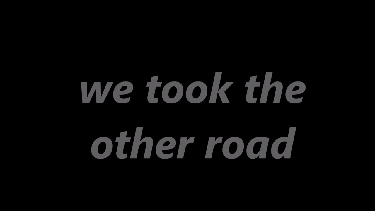 David Hodges - The other road (Lyric video)