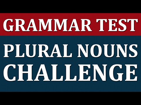 Plural Nouns Quiz: