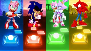 Amy Vs Sonic Exe FNF Vs Amy Blaze Vs Spider Sonic Tiles Hop EDM Rush