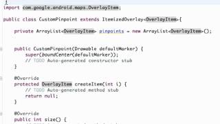Android Application Development Tutorial   139   ItemizedOverlay to draw on our Map