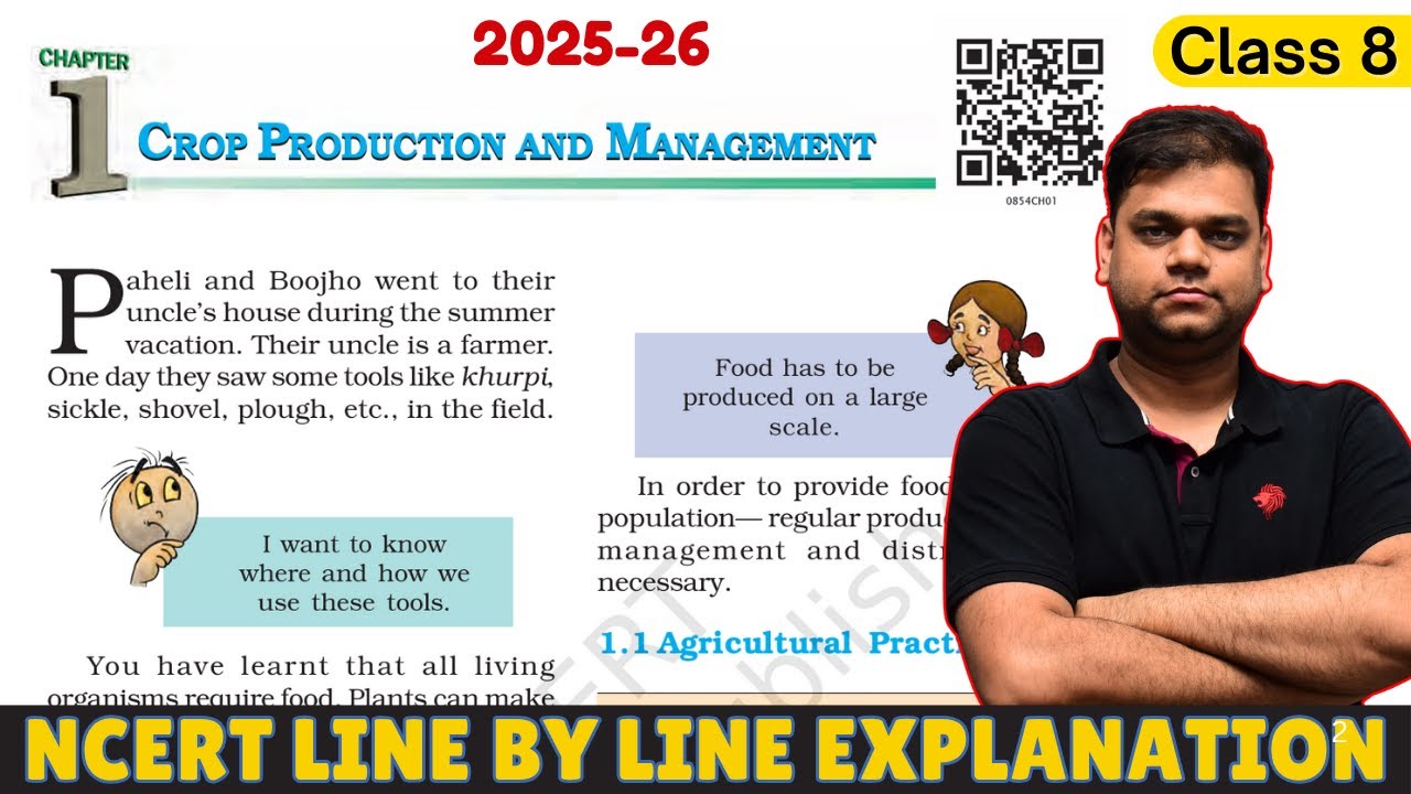 Crop Production and Management: Class 8 Science Chapter 1 [Full Chapter]