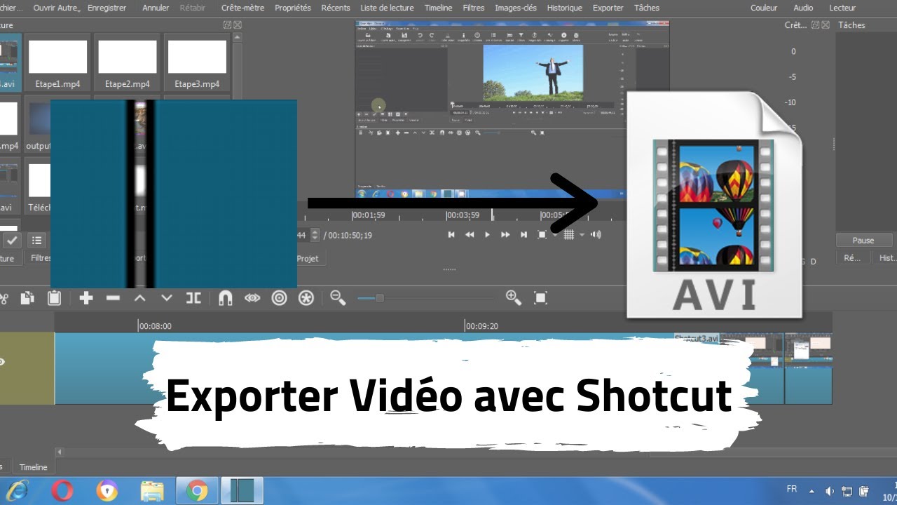 Exporter une vidéo avec Shotcut | اسهل طريقة تصدير فيديو - YouTube