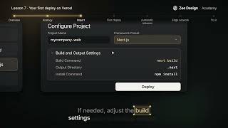 Deploy A Website From GitHub To Vercel | Zee Academy 07