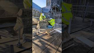 60s seconds of Buttress fixing at Lincoln cathedral #heritage #history #mason #medieval