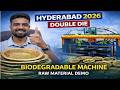 Biodegradable Paper Plate Making Machine &amp; Raw Material | Double Die | Hyderabad 2026