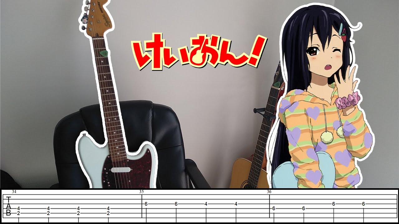 [TABS] K-ON!【Tenshi ni fureta yo!】Guitar Cover