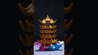 The Yellow Crane! 🪽 #Sembo #Lego #Architecture #BrickArchitecture #BrickFan #BrickBuilder