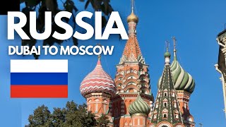 🇷🇺 Moscow Travel Vlog | Emirates Flight from Dubai + Moscow City Tour (Red Square, Kremlin)