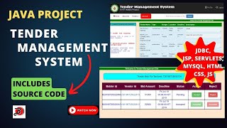 Tender Management System | Full Stack Development Project | Java Project Series by Bitter Code screenshot 4