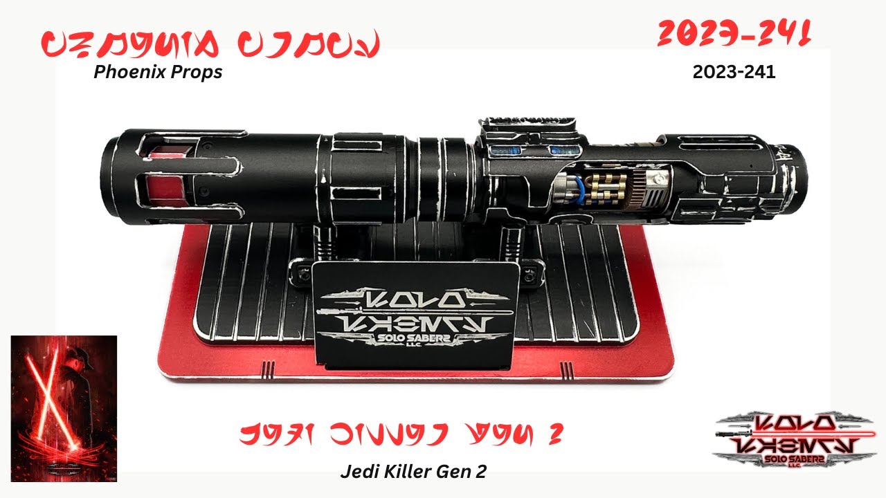 Phoenix Props "Jedi Killer Gen 2" Neopixel Lightsaber Weather and