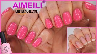 AIMEILI BUILDER GEL | BUILDER BASE GEL POLISH + COLOUR APPLICATION