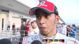 F1 2011 Japan - Lewis Hamilton Interview Post Race