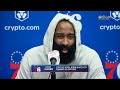 James Harden Postgame Interview | Philadelphia 76ers lose to Toronto Raptors 93-88