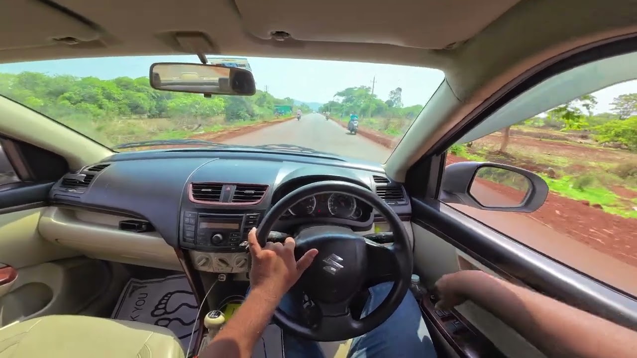 Scenic Drive to Goa through Karnataka Border | POV in Maruti Dzire