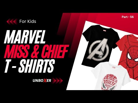 MARVEL BY MISS \u0026 CHIEF | Boys Cartoon Superhero | Cotton Blend T Shirt | unboxer