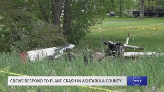 VIDEO | 1 dead, 1 injured in Ashtabula County plane crash