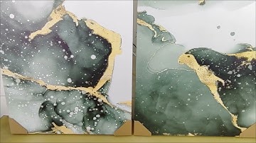 Finished Example of Abstract Texture Canvas Prints | 2 Piece Marble Wall Art | mybudgetart.com.au
