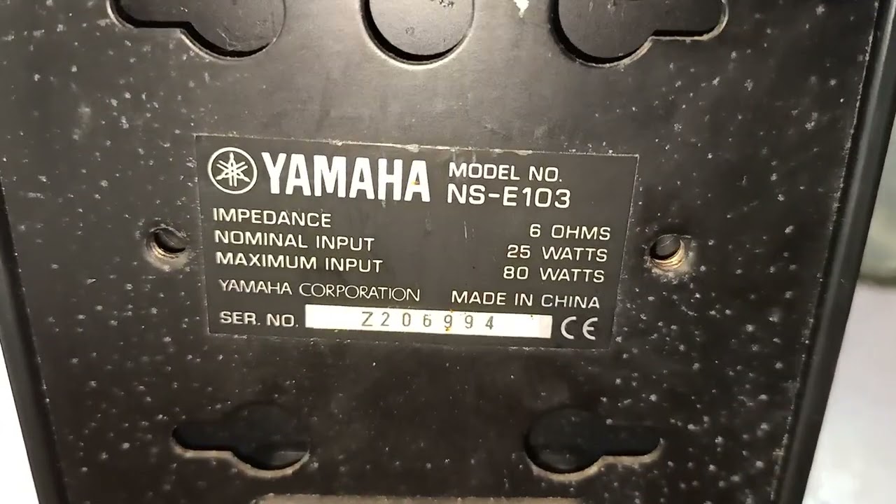 YAMAHA NS E103 DrX - YouTube