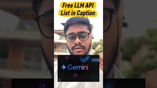 Free LLM API chahiye? 🤔Par reality thodi different hai.. please check description. #llm #genai