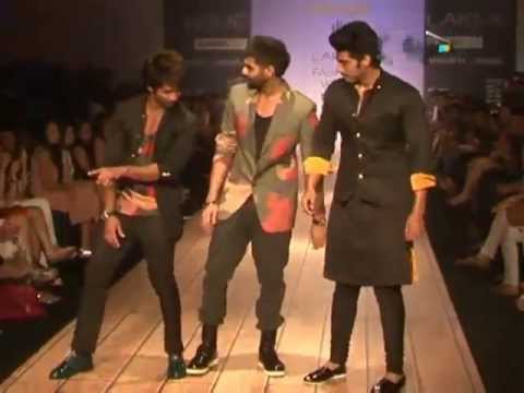 Shahid & Arjun at LFW Summer Resort 2013