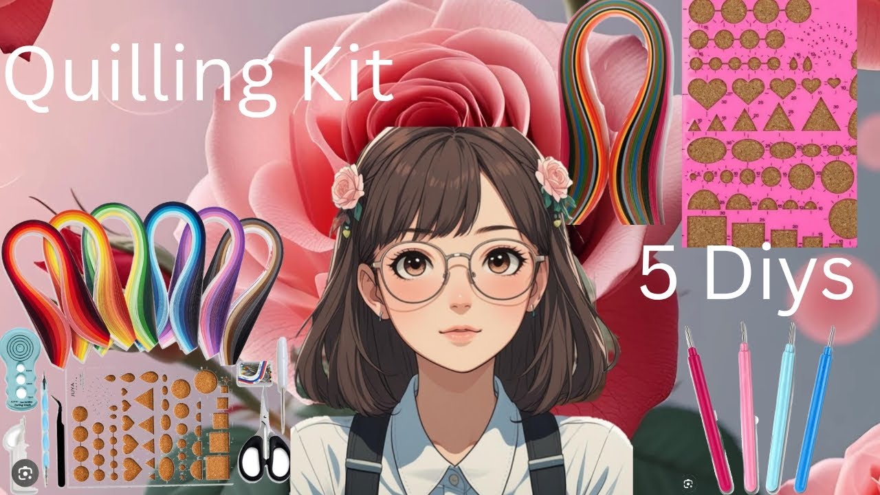 Diy Quilling Kit ⭐✨ | 5 Diys | Quilling Kit at Home | Abeer Creative World