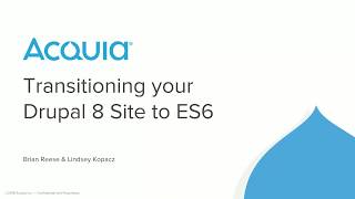 Transitioning your Drupal 8 Site to ES6