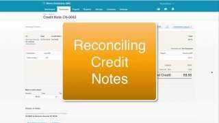 Reconciling Credit Notes in Xero