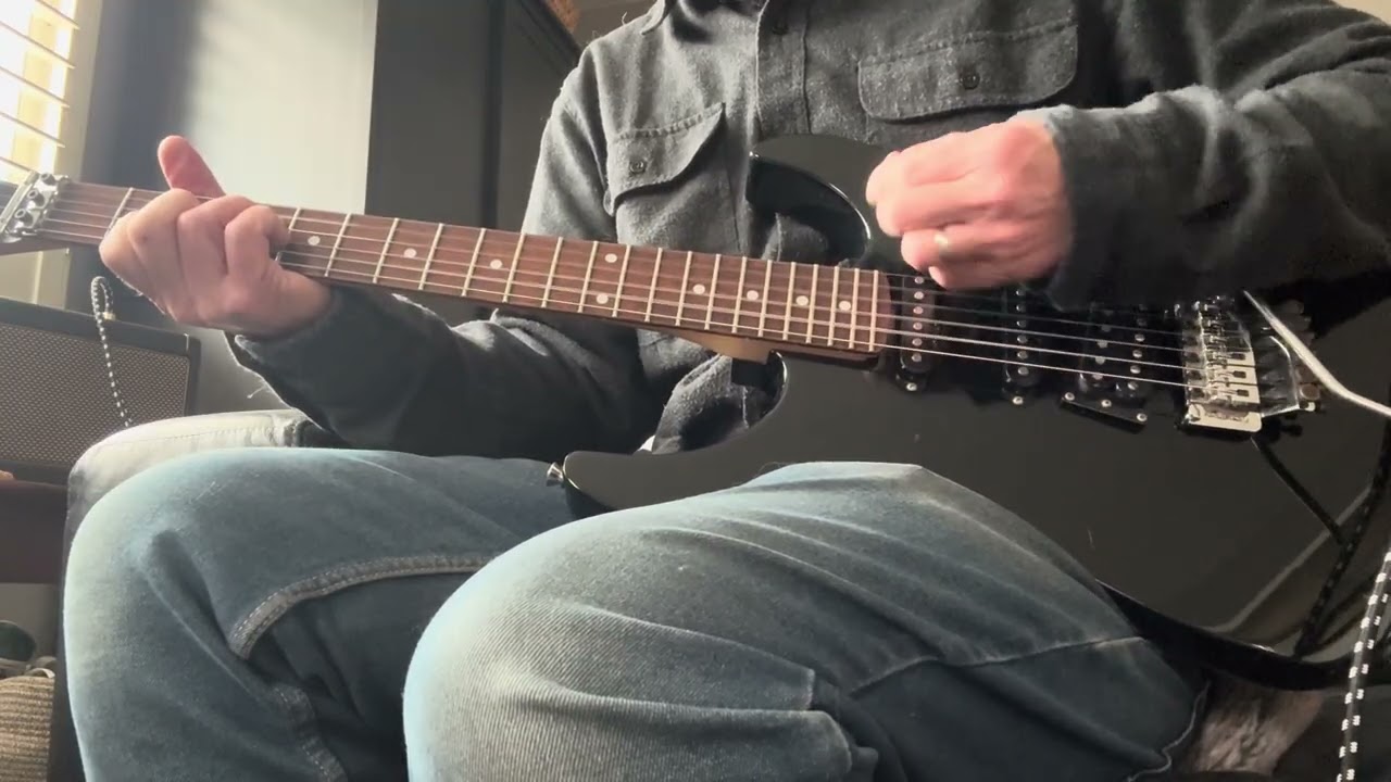 1980's Kramer Focus 6000 Black Super Strat HSS Floyd Rose ESP MIJ