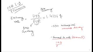 CFA Level II economics   currency exchange rates Basics