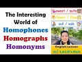 Homophones homographs homonyms compared  englishlesson pinayteacherineurope