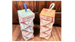 Triple faceted lidded treat box tutorial | gift box creative decoration ideas 2020| papercraft