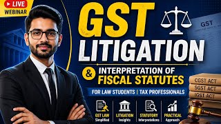 Gst litigation webinar for law students #lawstudies #advocate #taxprofessional #legaleducation