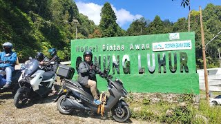 Touring motor listrik ke Citorek negeri diatas awan bersama PEVR Serang Banten