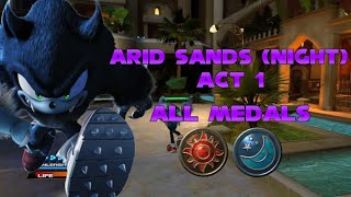 Sonic Unleashed| Arid Sands Act 1 (Night)| All Medals