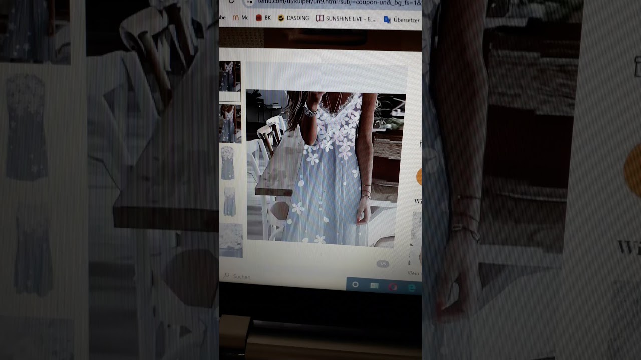 Temu wunderschönes Sommerkleid 