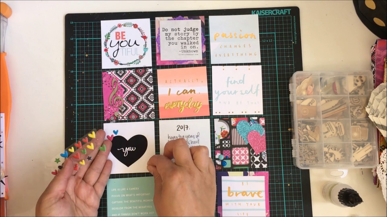 2017 Project Life Title Page - using Scrapbook Roulette items video phone beyonce mp3