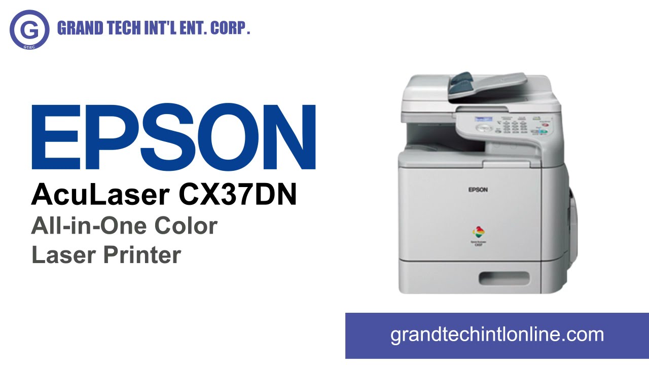 Epson AcuLaser CX37DN AllinOne Color Laser Printer YouTube